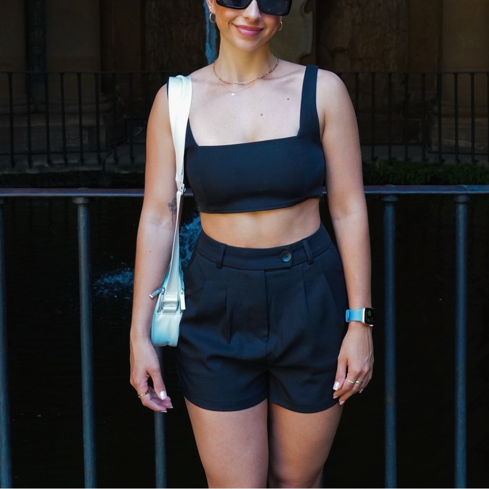 Princess Polly Huxley Short Set Black - US 4